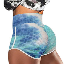 Load image into Gallery viewer, Tie Dye Print High Waist Yoga Shorts
