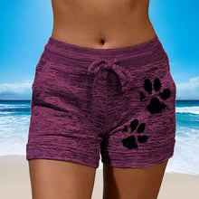 Load image into Gallery viewer, Women&#39;s Knitted Shorts With Paw Print
