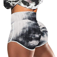 Load image into Gallery viewer, Tie Dye Print High Waist Yoga Shorts
