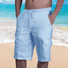 Load image into Gallery viewer, Men&#39;s Casual Linen Shorts
