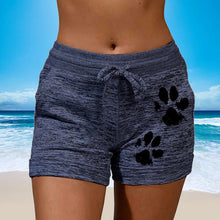 Load image into Gallery viewer, Women&#39;s Knitted Shorts With Paw Print
