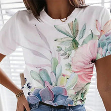 Load image into Gallery viewer, Women&#39;s Clothing Casual Loose Short-sleeved Top
