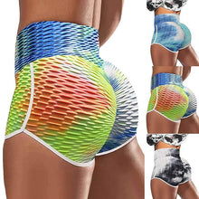 Load image into Gallery viewer, Tie Dye Print High Waist Yoga Shorts
