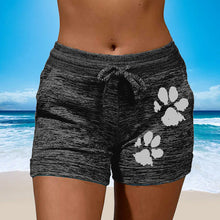 Load image into Gallery viewer, Women&#39;s Knitted Shorts With Paw Print
