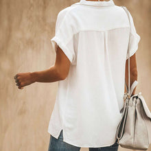 Load image into Gallery viewer, Women&#39;s Casual Short Sleeve Vintage Shirt
