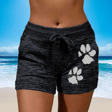 Load image into Gallery viewer, Women&#39;s Knitted Shorts With Paw Print
