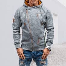 Load image into Gallery viewer, Men&#39;s Hooded Side Zip Cationic Sweatshirt
