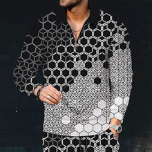 Load image into Gallery viewer, Printed Men&#39;s Long Sleeve Shirt
