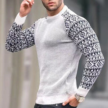 Load image into Gallery viewer, Men&#39;s Knitted Waffle Plaid Slimming Top
