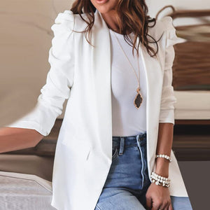 Small Lapel Shoulder Pad Suit