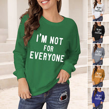 Load image into Gallery viewer, Loose Crew Neck Long Sleeve T-Shirt
