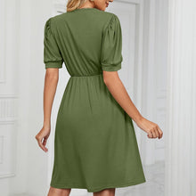 Load image into Gallery viewer, V-neck Long Pocket Casual Dress
