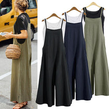 Load image into Gallery viewer, Women Casual Loose Solid Tank Jumpsuit
