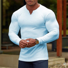 Load image into Gallery viewer, Men&#39;s V-Neck Basic Solid Color Shirt
