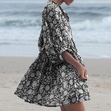 Load image into Gallery viewer, Floral String Loose Dress
