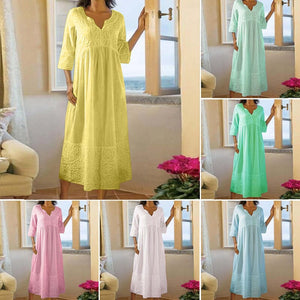 COTTON LINEN SNAP FRONT DUSTER