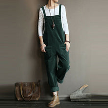 Load image into Gallery viewer, Wide Leg Corduroy Overalls
