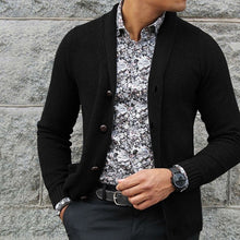 Load image into Gallery viewer, Men&#39;s Cardigan Single Breasted Knit Top
