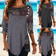 Load image into Gallery viewer, Buttoned Loose Panels T-shirt
