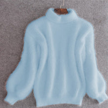 Load image into Gallery viewer, Cashmere Loose Solid Color Knit Sweater
