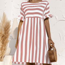 Load image into Gallery viewer, Ruffled Striped Dress
