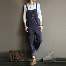 Load image into Gallery viewer, Wide Leg Corduroy Overalls
