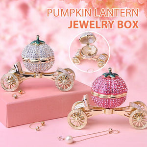 Pumpkin Carriage Rhinestones Jewelry Box