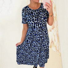 Load image into Gallery viewer, Leopard Print Tiered Midi Dress
