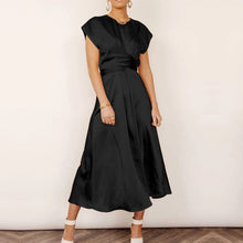 Load image into Gallery viewer, Satin Sleeveless Elegant Light Evening Dress
