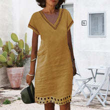 Load image into Gallery viewer, Women&#39;s Casual  Cotton Dress

