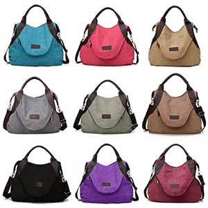 Women Large Capacity Pocket Casual Tote Handbag