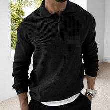 Load image into Gallery viewer, Waffle Lapel Sweater
