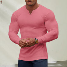 Load image into Gallery viewer, Men&#39;s V-Neck Basic Solid Color Shirt
