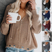 Load image into Gallery viewer, Women&#39;s Hooded Cardigan
