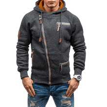 Load image into Gallery viewer, Men&#39;s Hooded Side Zip Cationic Sweatshirt
