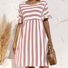 Load image into Gallery viewer, Ruffled Striped Dress
