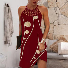 Load image into Gallery viewer, Sexy Off Shoulder Printed Party Dress
