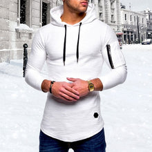 Load image into Gallery viewer, Men&#39;S Casual Hooded Solid Color Zipper Sweatshirts
