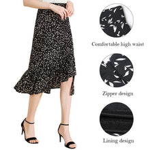 Load image into Gallery viewer, Women&#39;s Floral Irregular Fishtail Skirt
