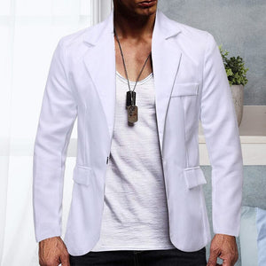 Solid Color Single Breasted One Button Suit