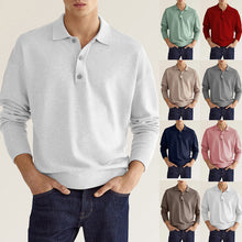 Load image into Gallery viewer, Men&#39;s Casual Loose Lapel Long Sleeve Polo Shirt
