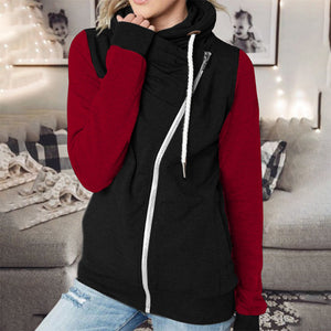 Turtleneck Zipped Fleece Sweatshirt