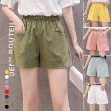 Load image into Gallery viewer, Women&#39;s Casual Summer Cotton Linen Shorts
