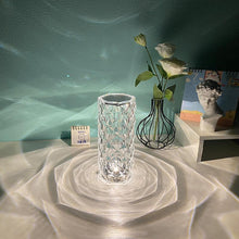 Load image into Gallery viewer, Rose Rays Crystal Diamond Table Lamp
