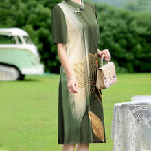 Load image into Gallery viewer, Retro Printing Temperament Chiffon Skirt
