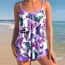 Load image into Gallery viewer, Printed Two-piece Plus Size Swimsuit
