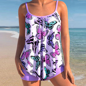 Printed Two-piece Plus Size Swimsuit