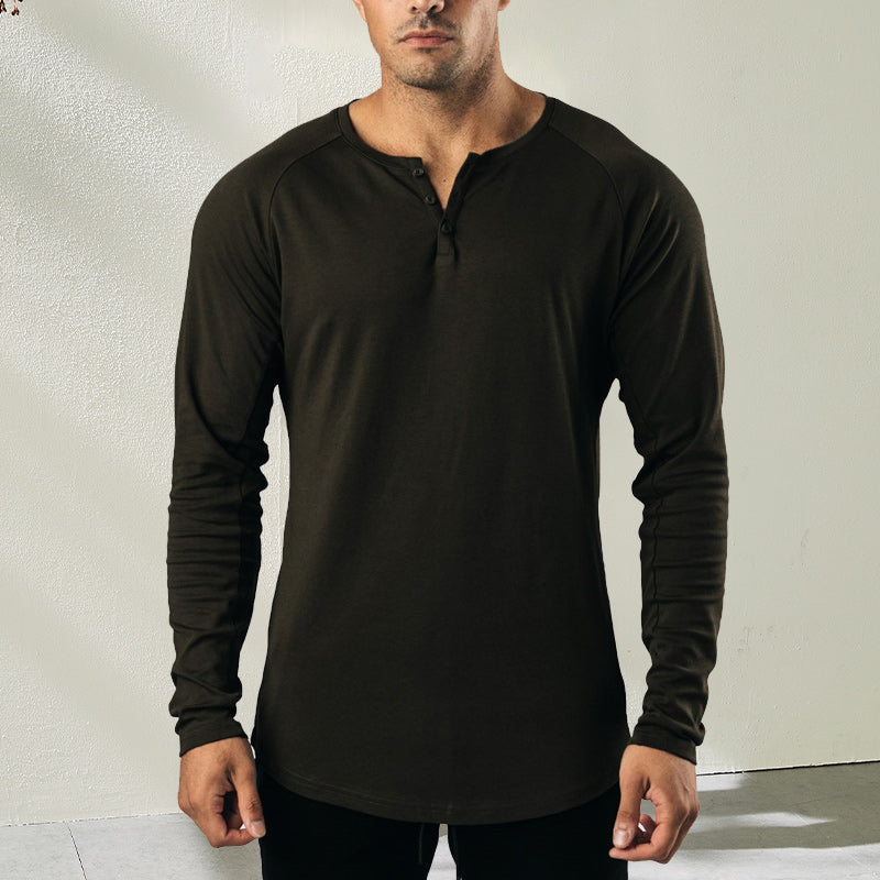 Three Button Basic T-Shirt