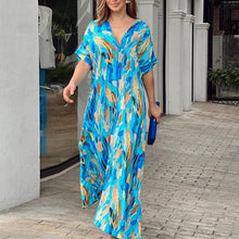 Load image into Gallery viewer, Casual dress with painted print
