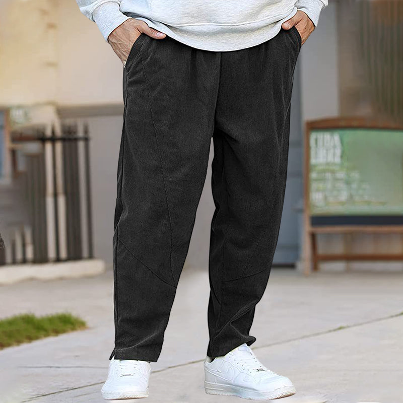 Corduroy Drawstring Harem Pants